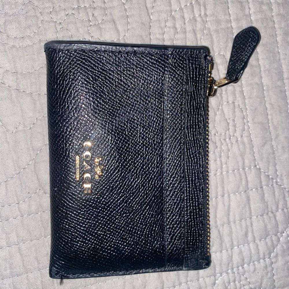 Coach ID and card case.